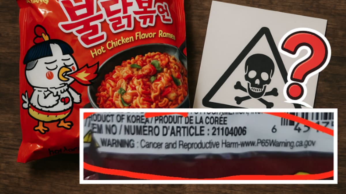 “¿El ramen coreano da cáncer?”: la advertencia en la etiqueta de Buldak desata pánico global