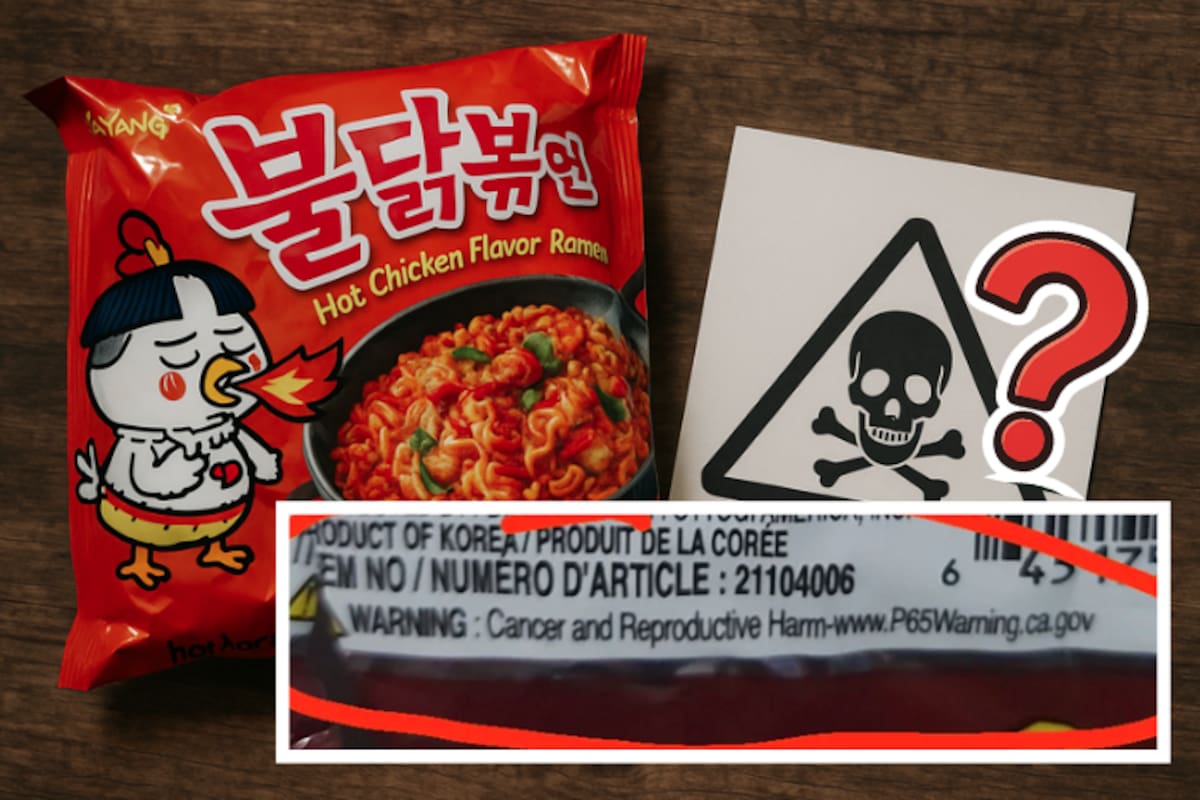 “¿El ramen coreano da cáncer?”: la advertencia en la etiqueta de Buldak desata pánico global
