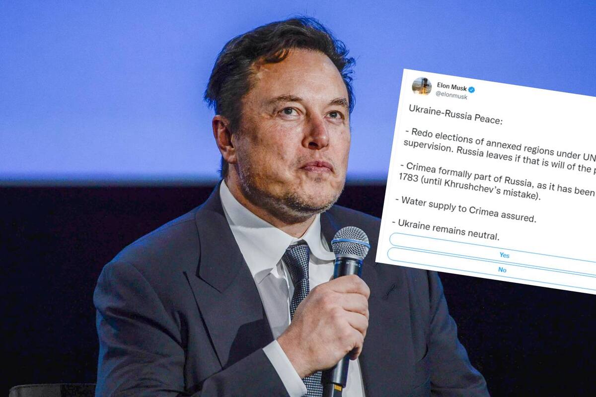 Elon Musk enfurece a Ucrania con sus propuestas para poner fin a la guerra