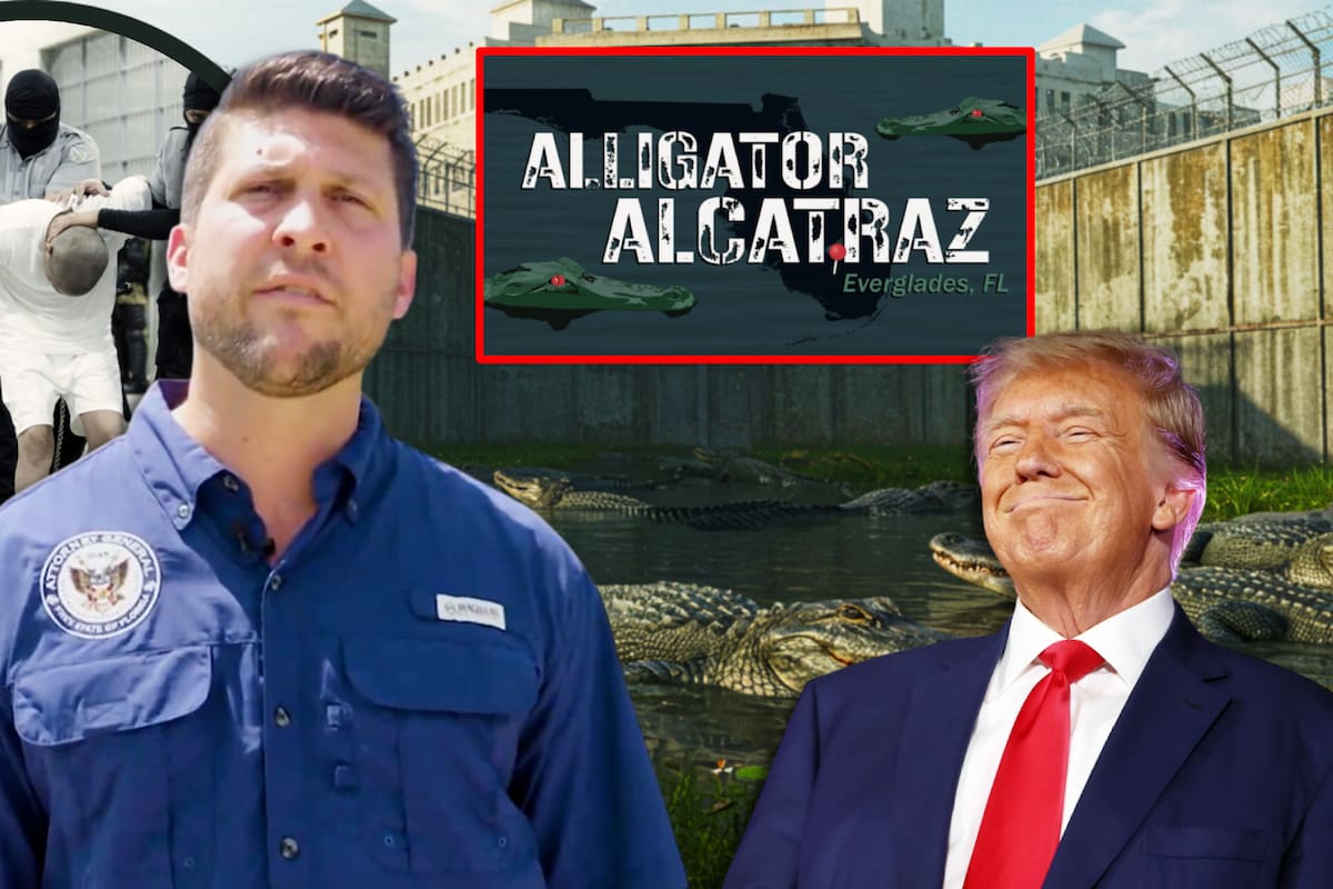 “Alligator Alcatraz”: Florida propone un nuevo centro de detención de migrantes ilegales, rodeado de caimanes y pitones