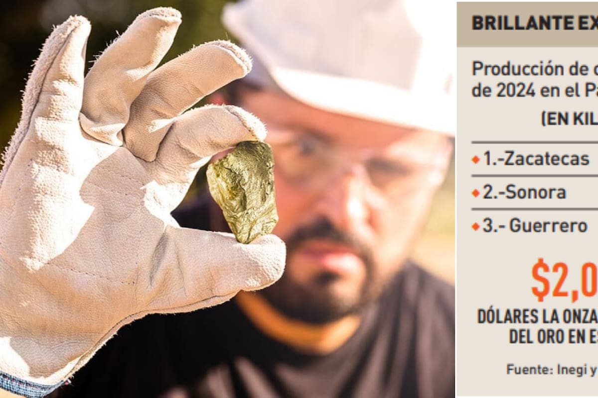 Sonora entre los punteros en producción de oro