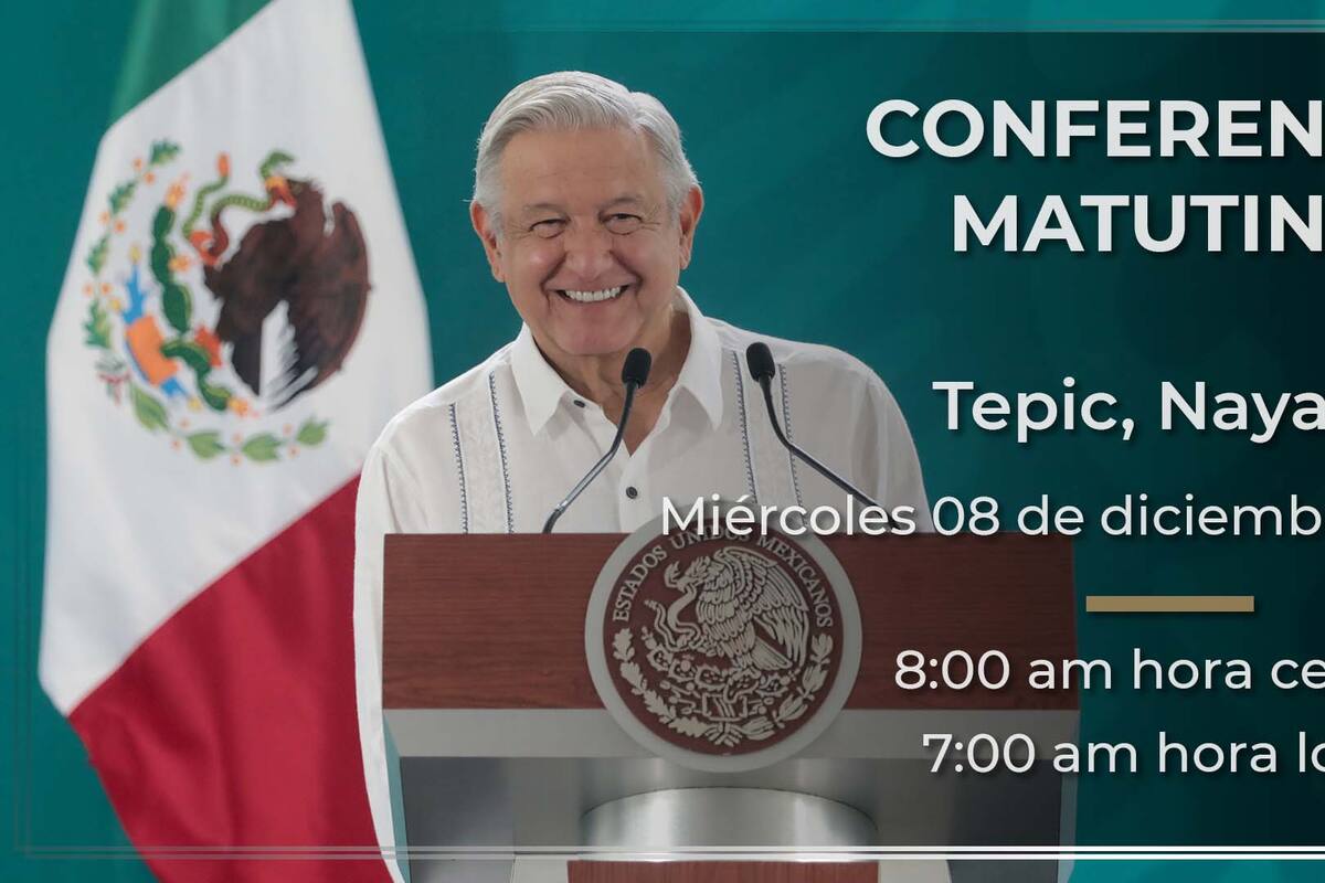 Mañanera de AMLO de hoy miércoles 8 de diciembre de 2021