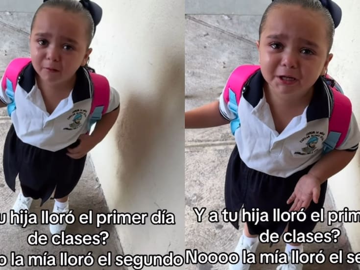 “Creía que su ‘maeta’ vivía en el salón.”: niña llora porque va a llegar tarde el primer día de clases