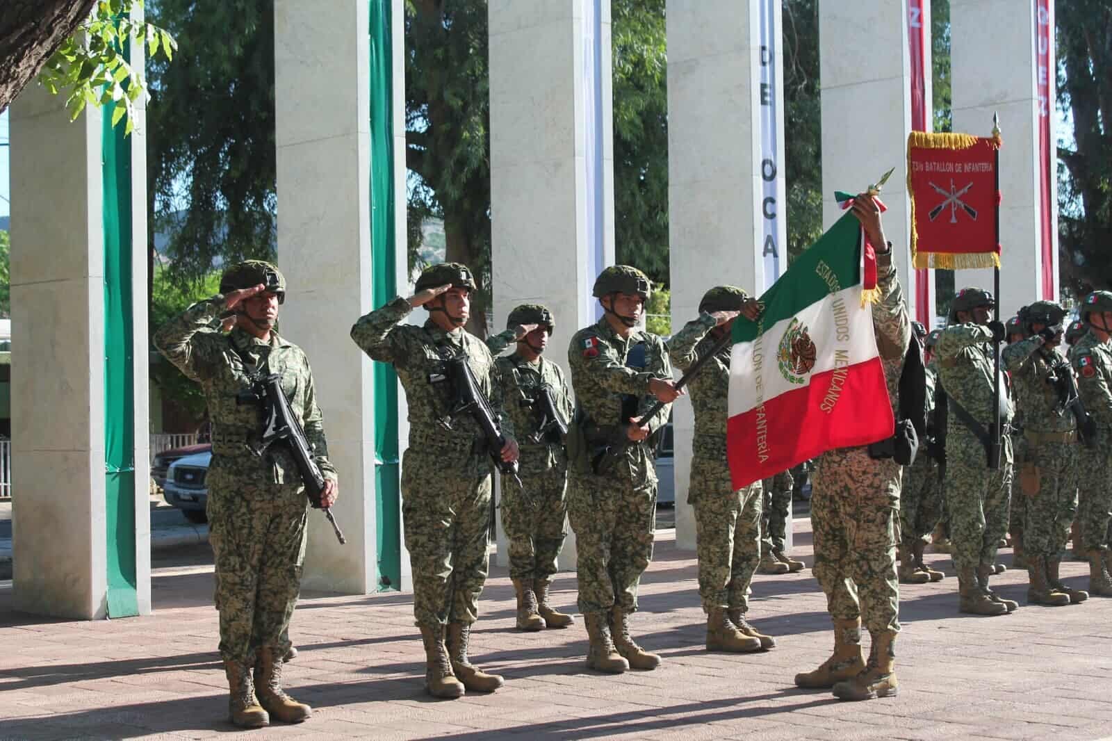 La 4/a. Zona Militar conmemorando el 178 Aniversario de la Gesta Heroica de los Niños Héroes del Castillo de Chapultepec. Foto: Especial