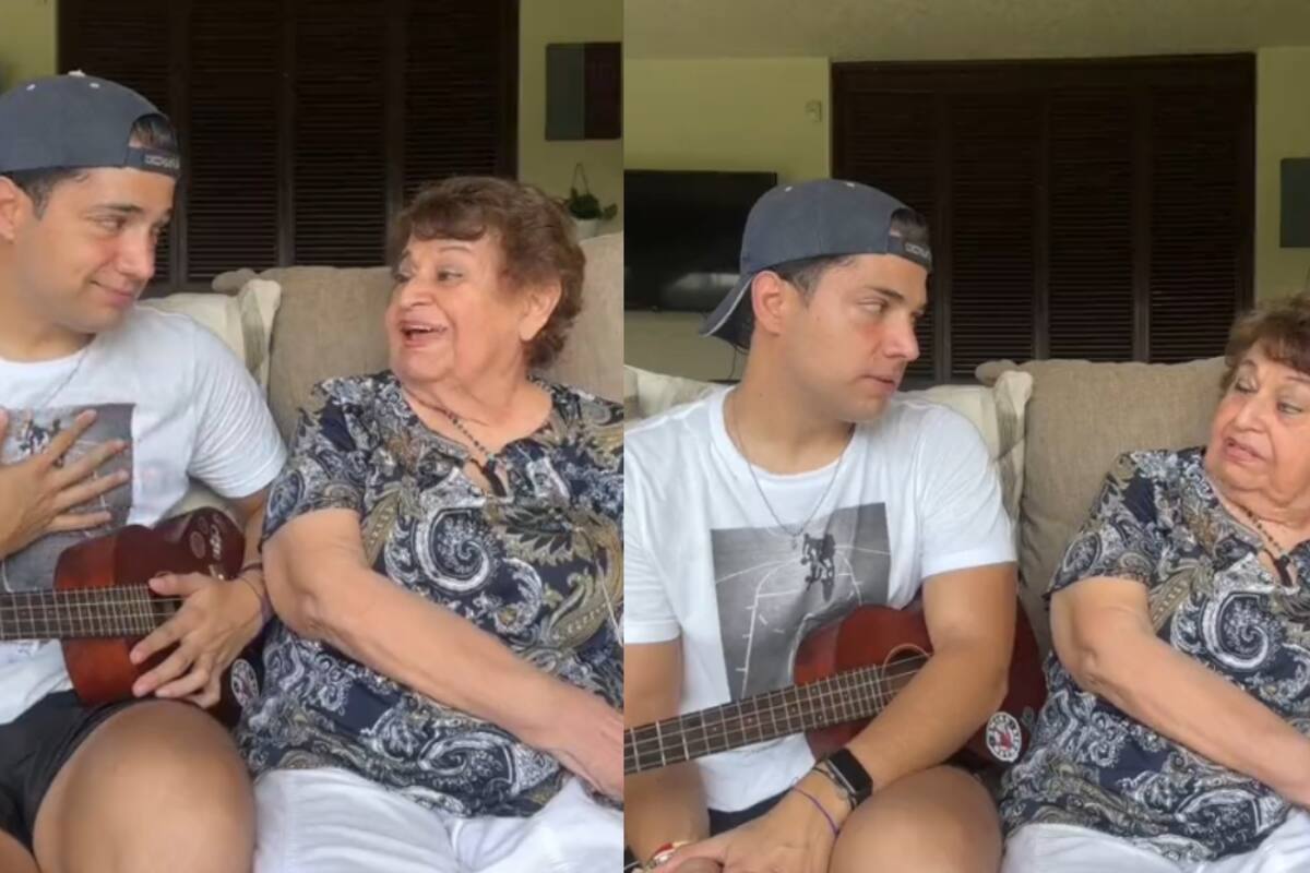 Joven le dice a su abuela que compuso una canción, pero solo maúlla como gato