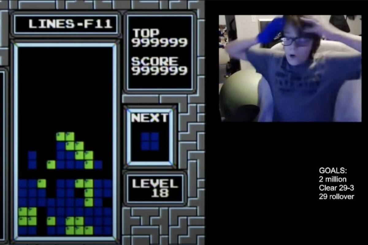 VIDEO: Adolescente de 13 años se convierte en el primer jugador en vencer el Tetris original y llegar a la "pantalla de muerte"