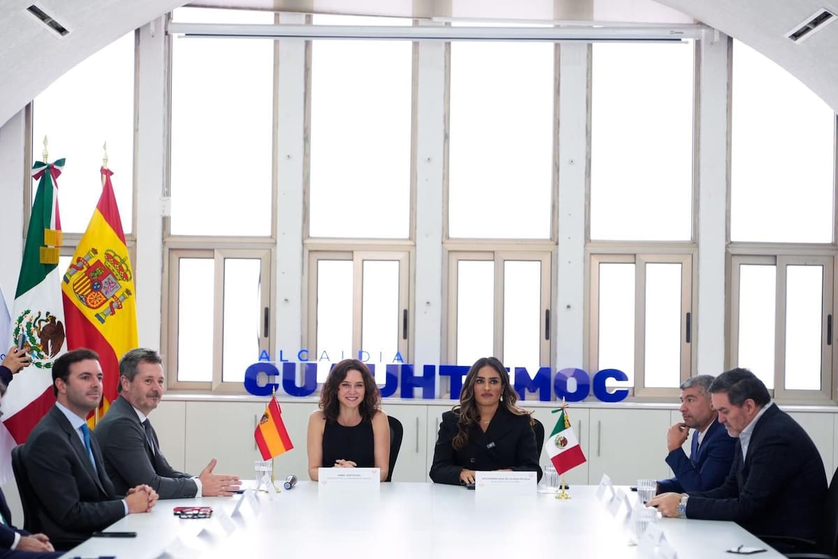 Isabel Díaz Ayuso se reunió con la alcaldesa de Cuauhtémoc, Alessandra Rojo. | Crédito: X @IdiazAyuso