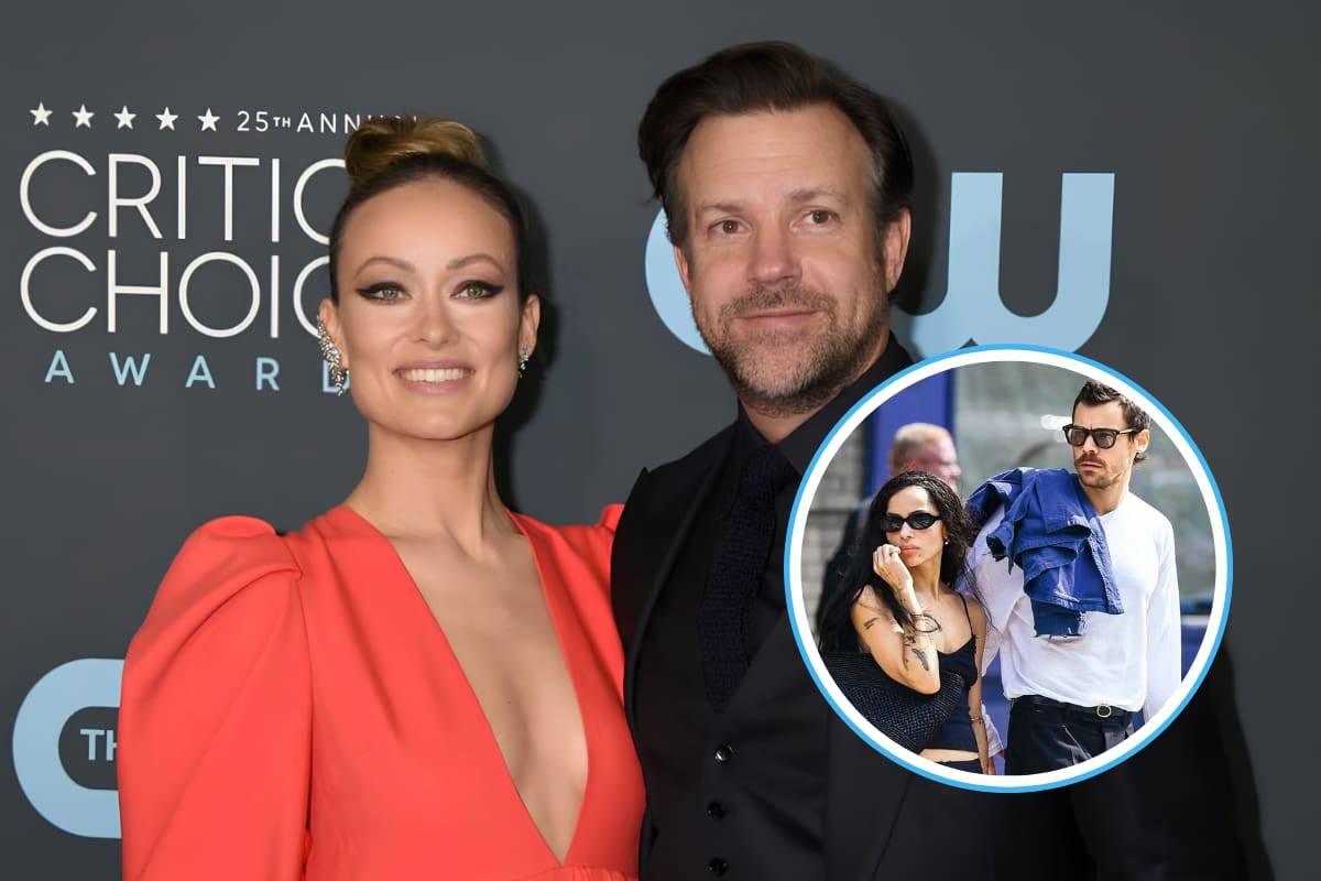 Olivia Wilde y Jason Sudeikis se reencuentran tras compromiso de Harry Styles y Zoë Kravitz
