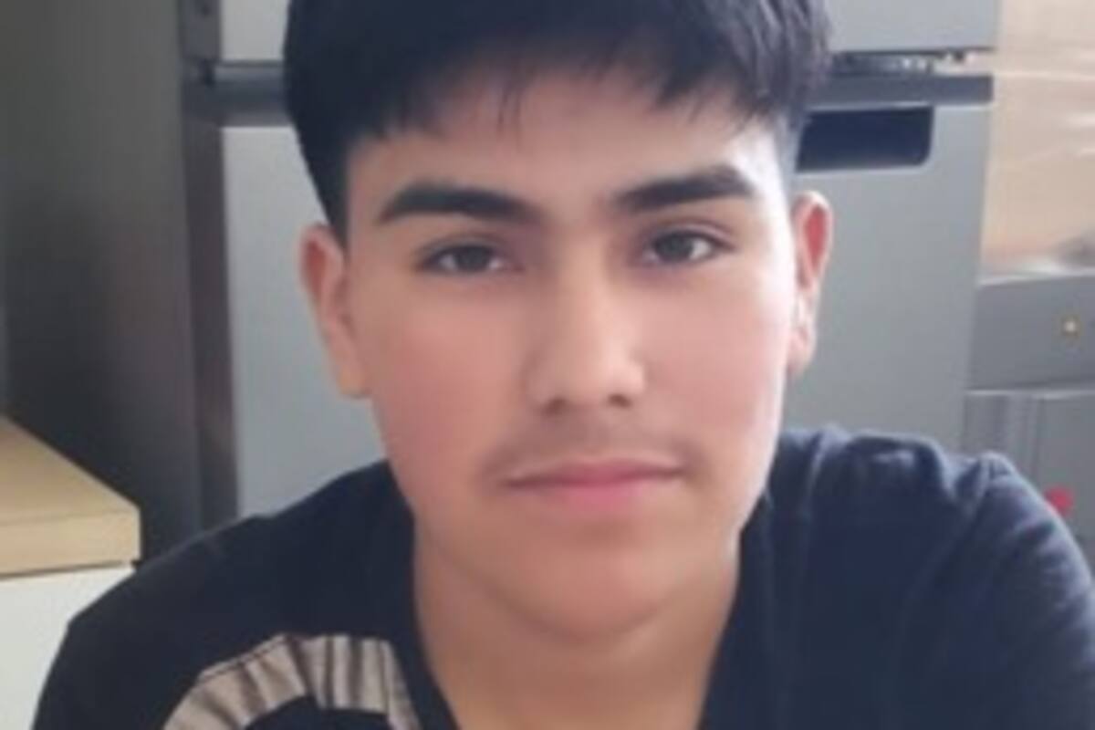 Se busca a Andrés Najar de 15 años de edad