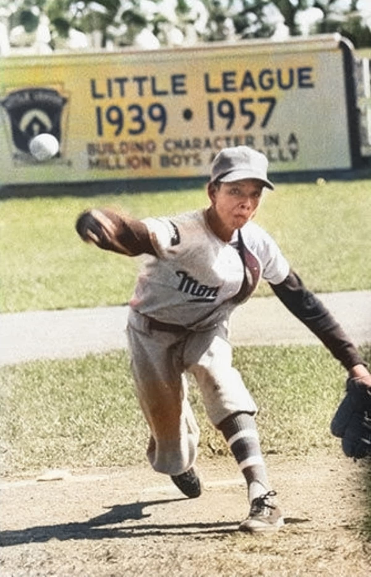 El mexicano Ángel Macías durante el juego perfecto que lanzó en Williamsport 1957, torneo de Ligas Pequeñas. (Foto: Especial GH)