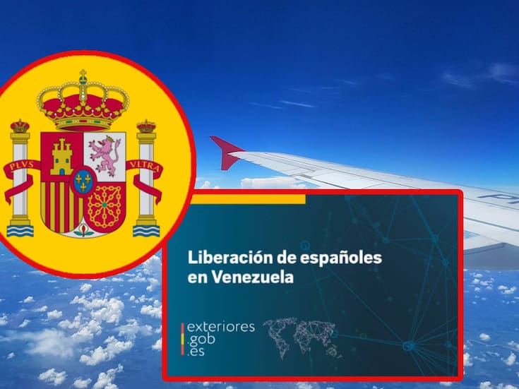 Cuatro españoles y una ciudadana con doble nacionalidad van rumbo a España luego de permanecer como presos políticos en Venezuela; la ciudadana podría tratarse de Rocío San Miguel