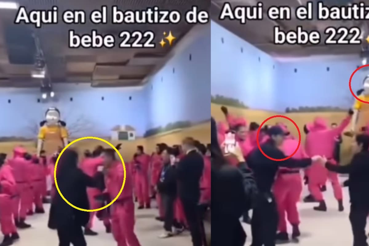 Dan a conocer en redes sociales una fiesta con temática de El juego del calamar