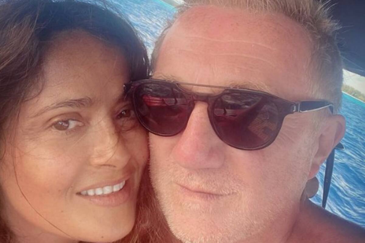 Salma Hayek orgullosa de François-Henri Pinault tras anunciar que sus firmas dejarán de utilizar pieles