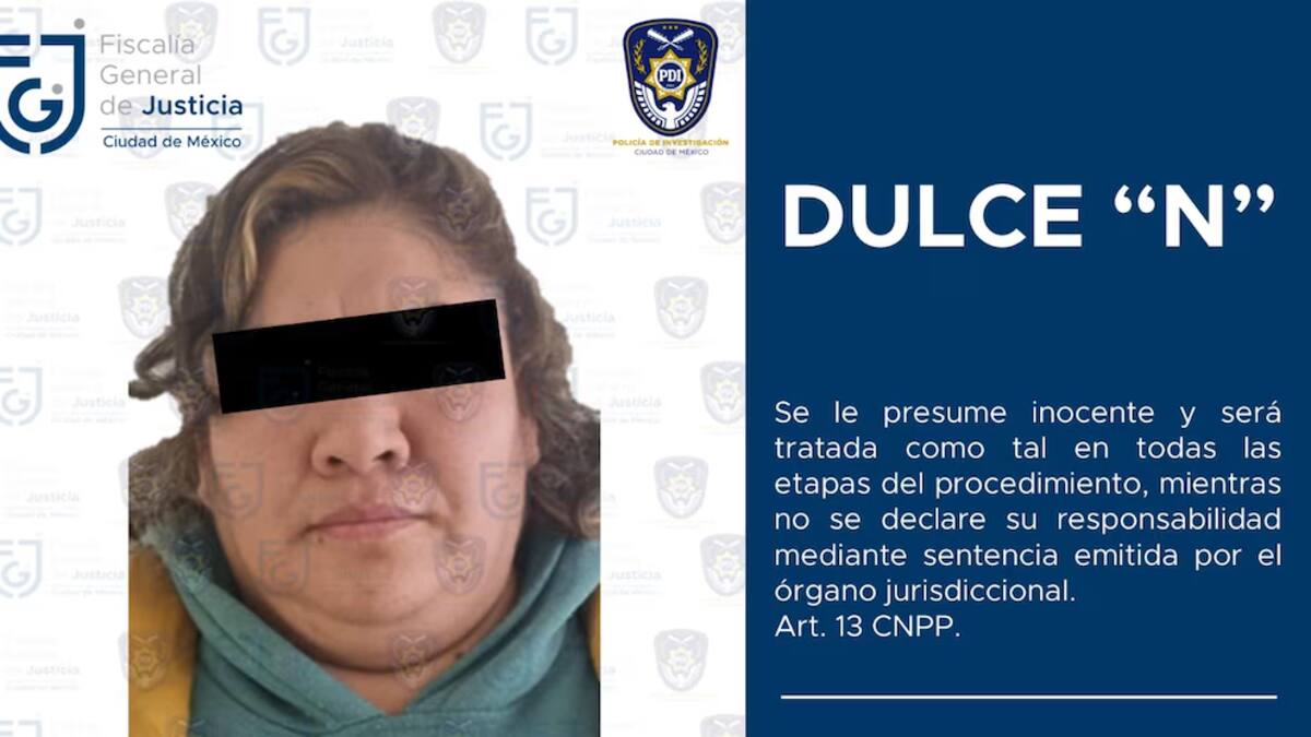"Dulce N" presunta responsable de violar a dos hombres en Coyoacán. / FGJCDMX.