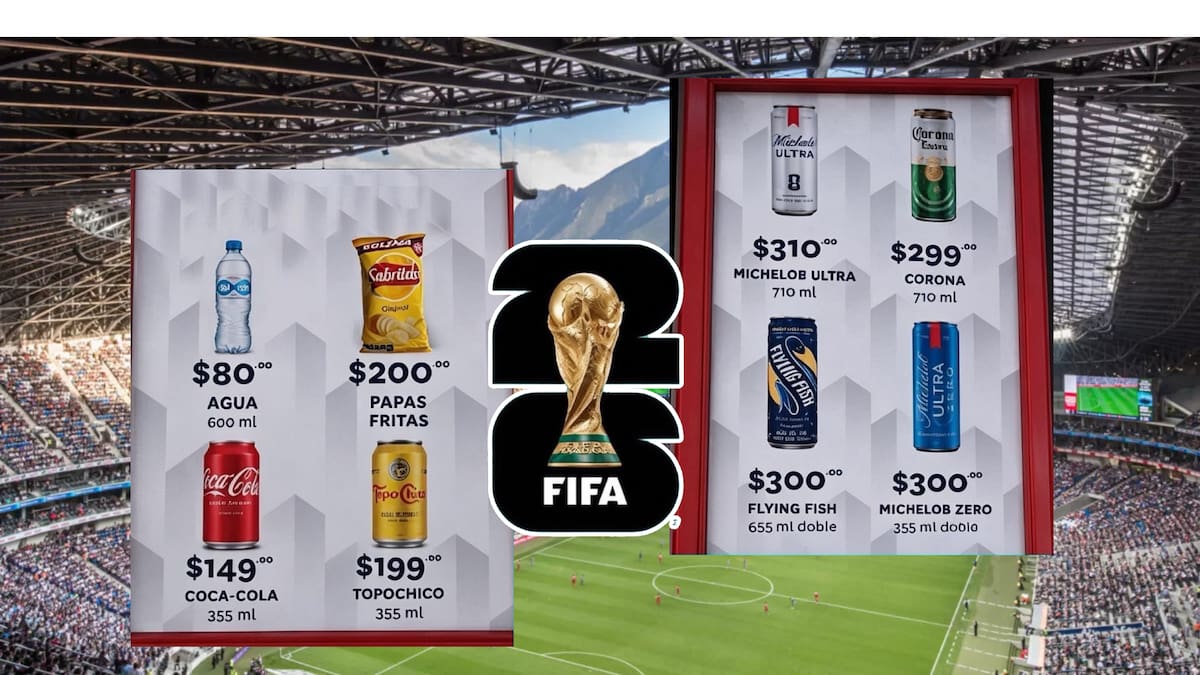 ¡Papitas en 200 pesos y cerveza a 300 en el Mundial 2026! Filtran supuestos precios de comida en estadios mexicanos