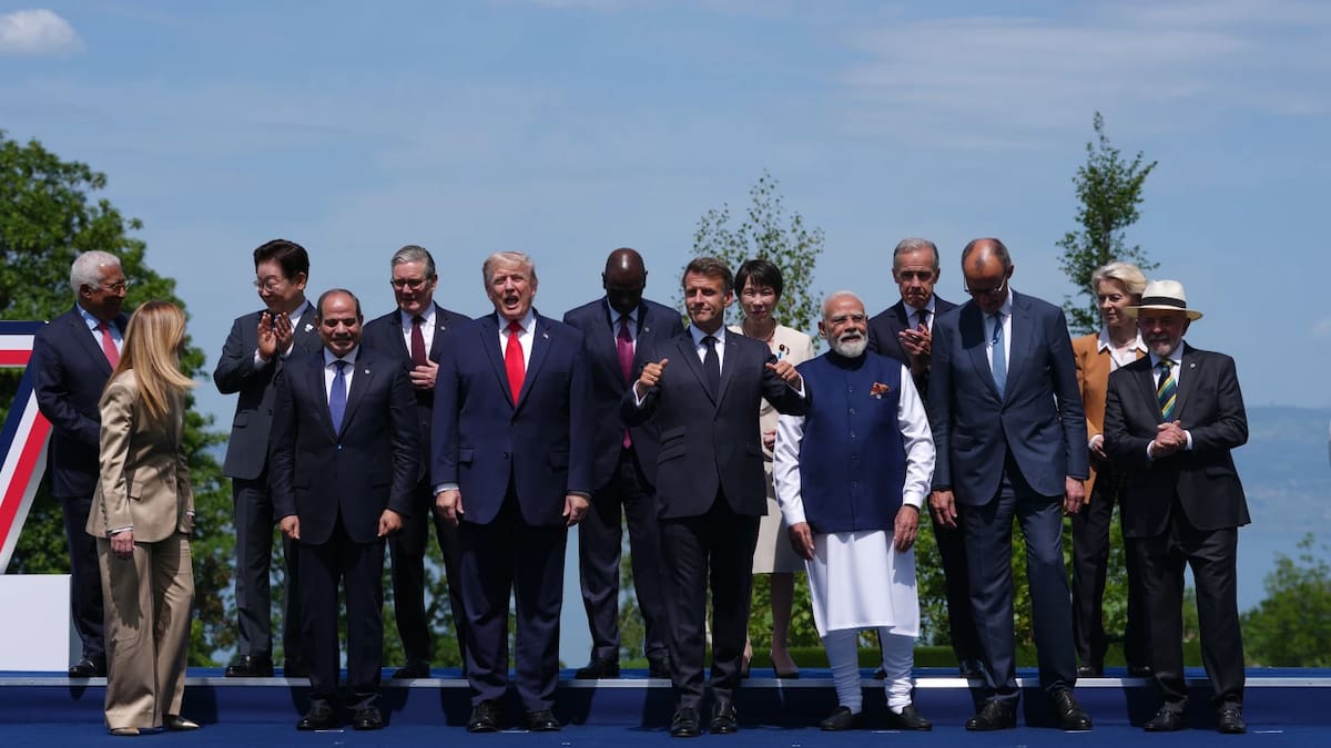 Líderes del G7 debaten en Francia cómo frenar las guerras de Irán y Ucrania mientras Trump defiende un acuerdo nuclear preliminar y Zelenski pide más apoyo militar