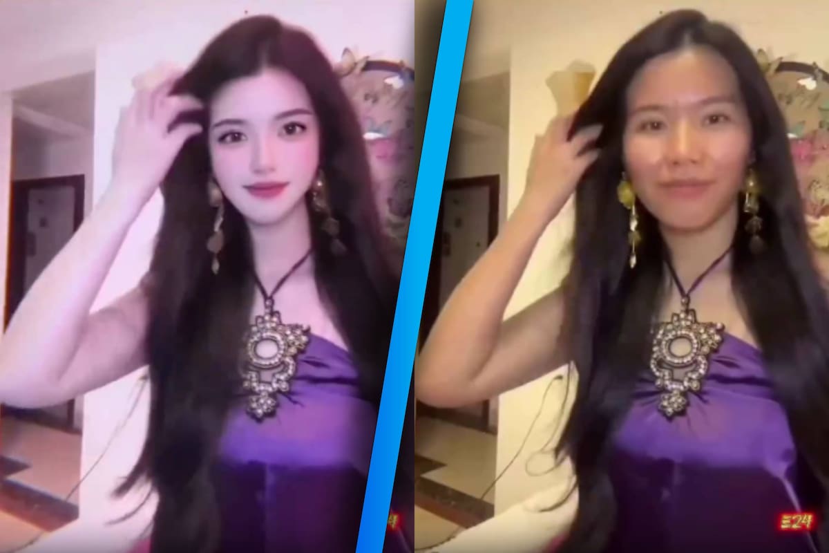 ¡Habría perdido 140 mil seguidores! Le falló el filtro de belleza a influencer china y usuarios la ven “irreconocible” durante transmisión en vivo