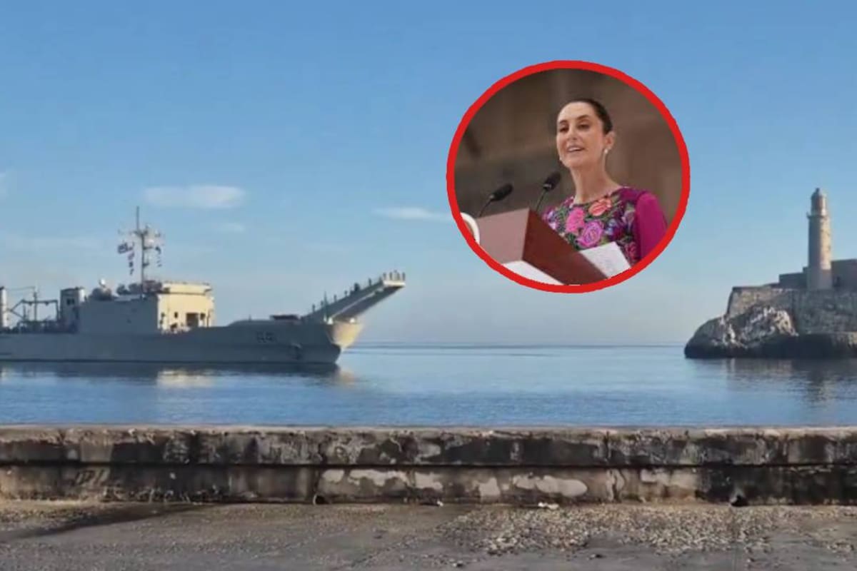 Dos buques mexicanos, Papaloapan y Huasteco, llegan a Cuba con mil 193 toneladas de víveres en medio de la crisis energética en ese país