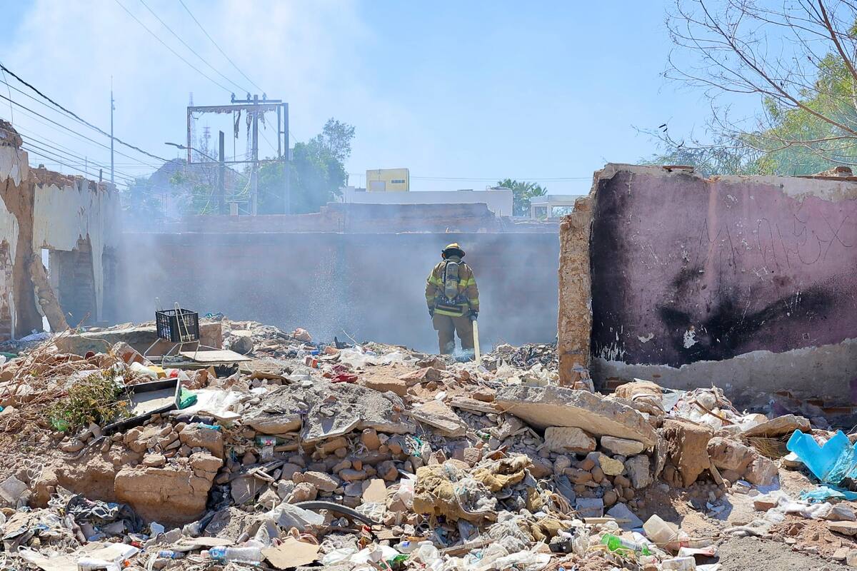 Un incendio en Hermosillo en una imagen de archivo.