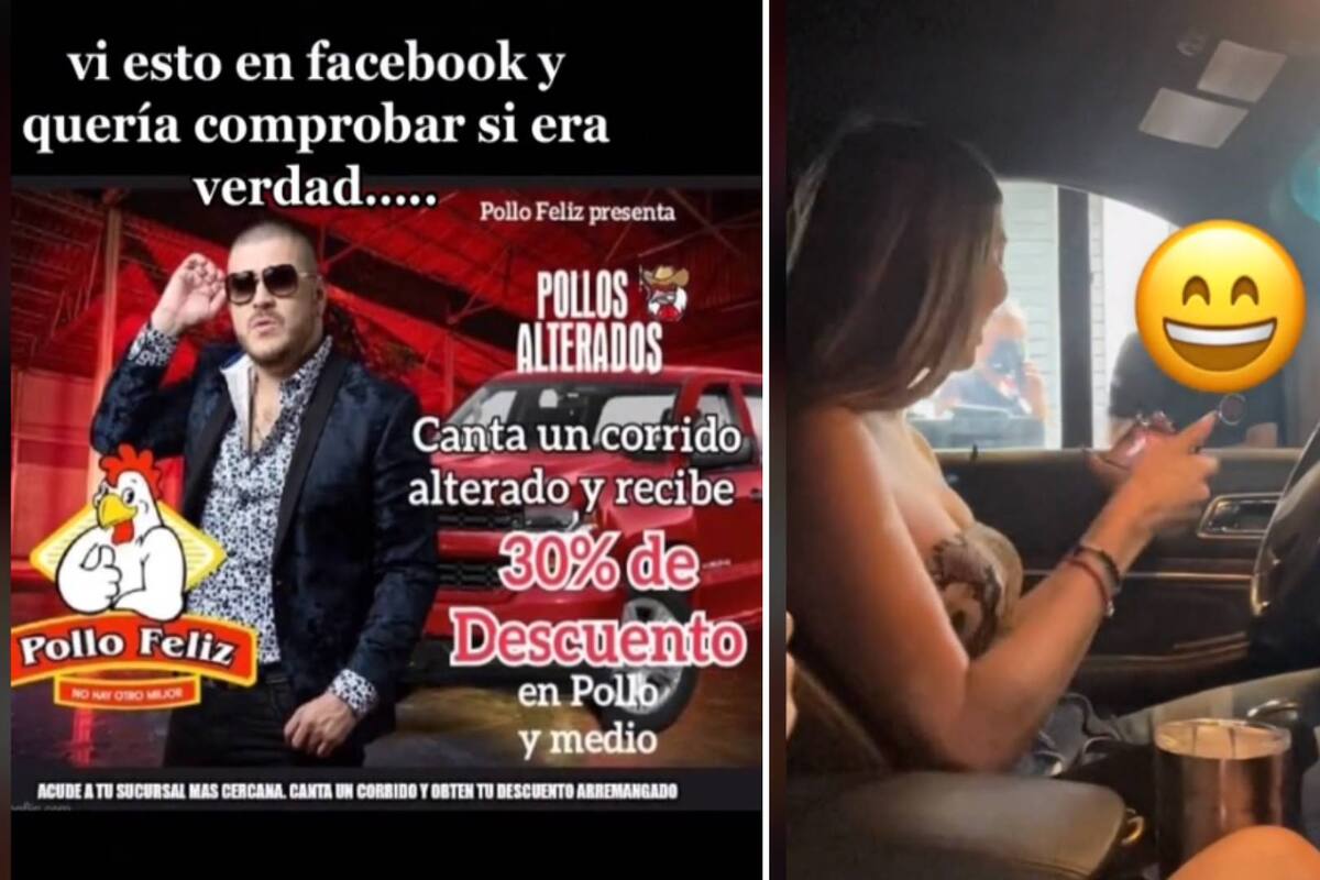 TIKTOK: Se va a "Pollo Feliz" y canta un corrido alterado para que le hagan descuento