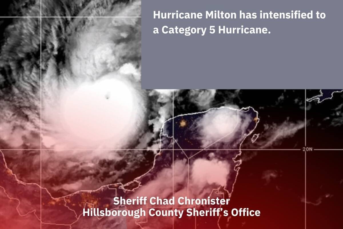 (VIDEO) La impactante evacuación de familias en sus vehículos ante la llegada del huracán Milton en Florida