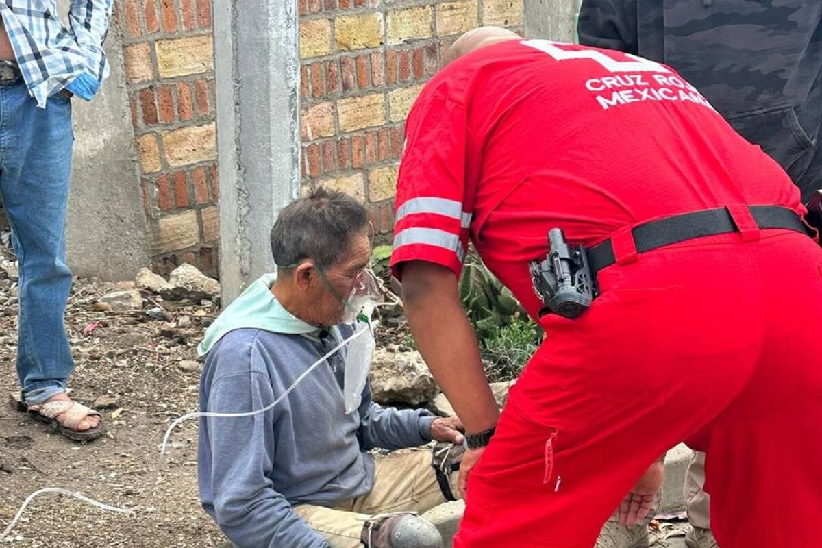 Adulto mayor sufre quemaduras de primer grado tras fuga de gas
