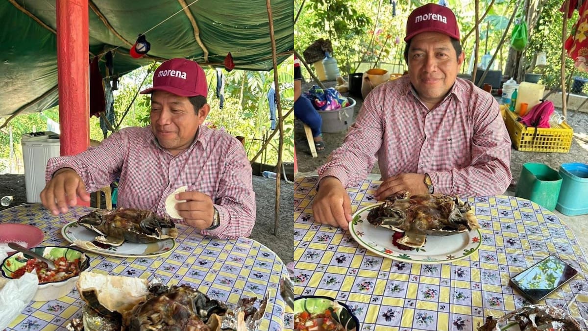 Dirigente de Morena en Tabasco comió una especie de tortuga protegida por la ley ambiental, lo presumió en redes sociales y provocó que autoridades federales advirtieran posibles sanciones