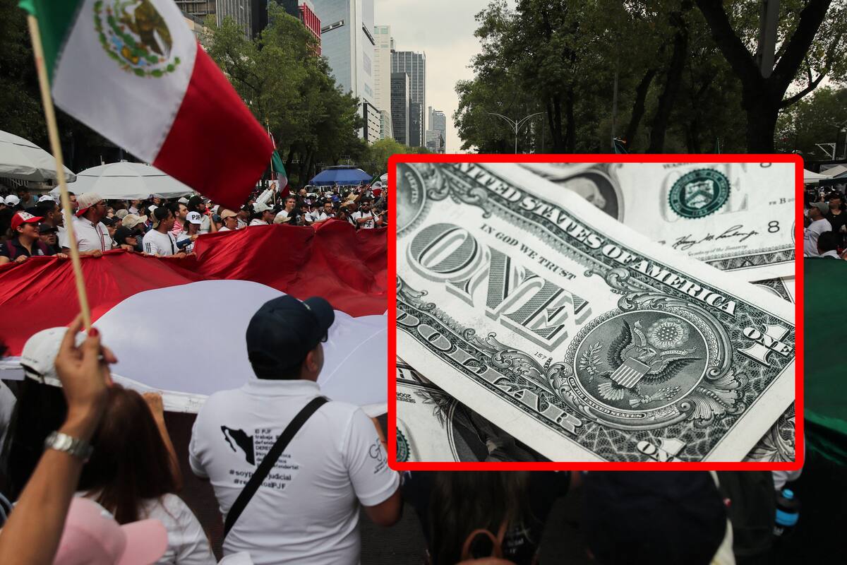 Peso cierra en 20.09 unidades por dólar en medio de la reforma al Poder Judicial