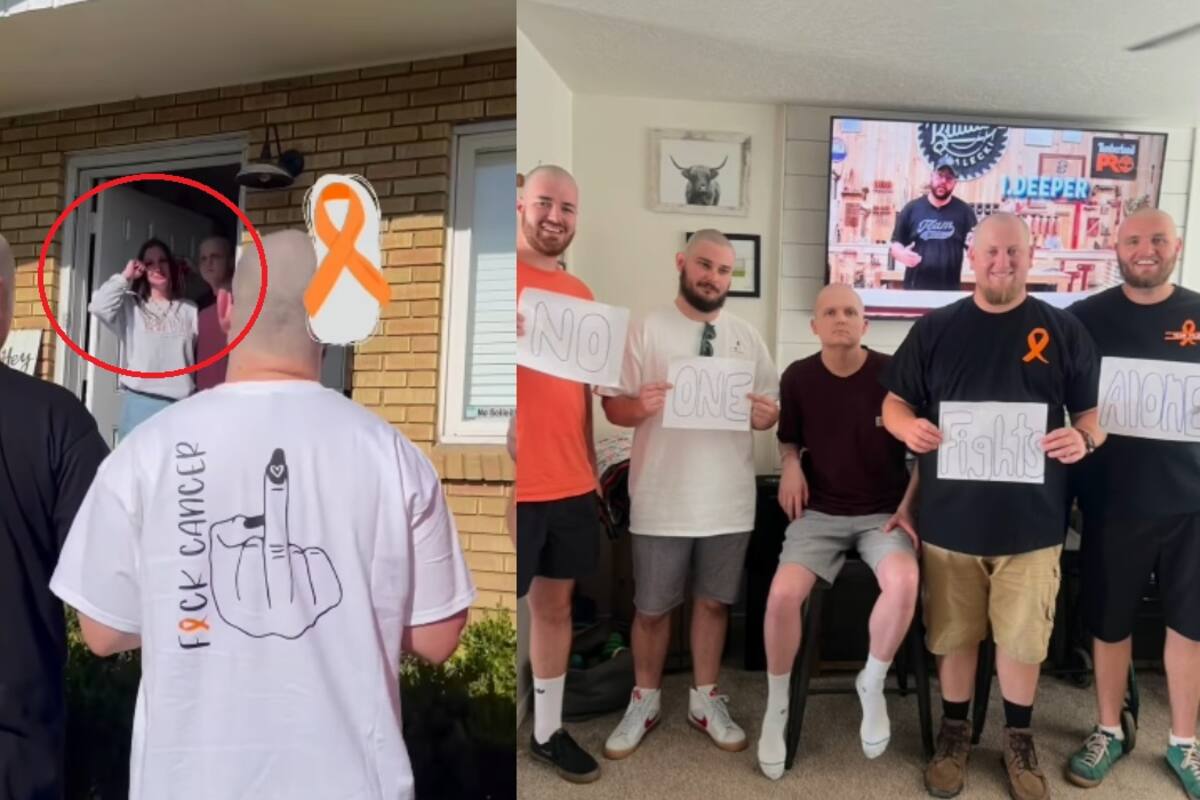 CONMOVEDOR: grupo de amigos se rapa en solidaridad con su compañero diagnosticado con leucemia