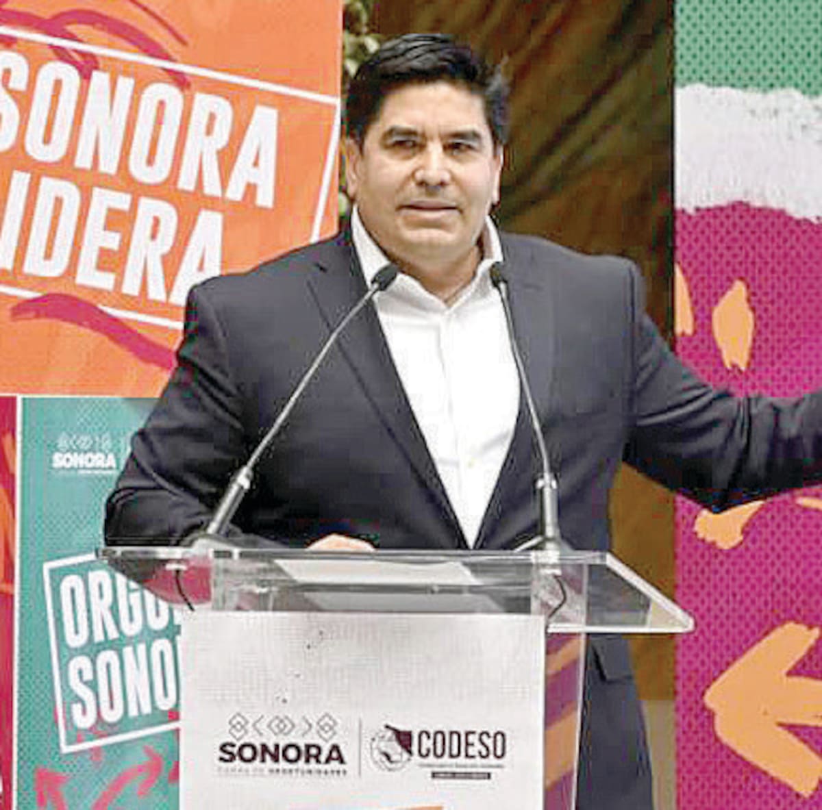Francisco Acuña Méndez, presidente del Consejo para el Desarrollo Sostenible, durante su mensaje en el evento.
