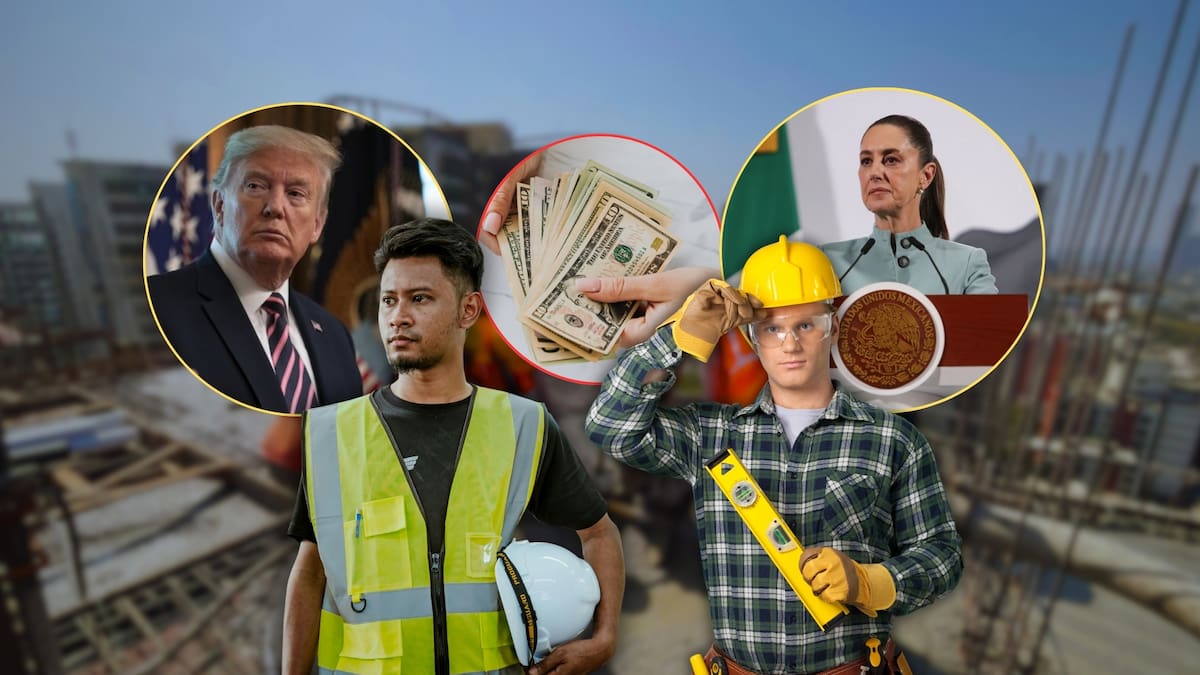 Mientras un albañil en México gana menos de 9 mil pesos al mes, en EEUU puede obtener hasta 82 mil 447 de salario con una jornada laboral de 40 horas por ley y mayor formalidad