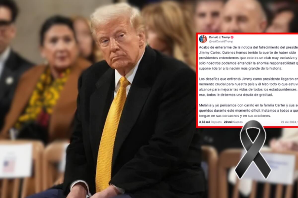 Donald Trump lamenta la muerte de Jimmy Carter y destaca su legado como presidente
