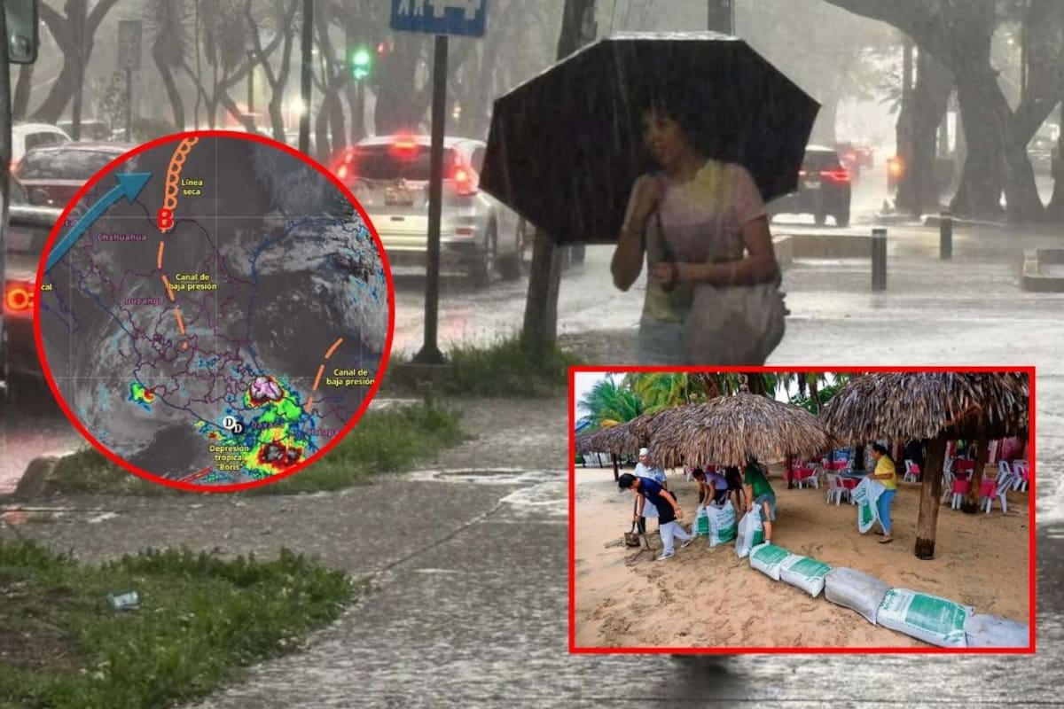 Boris tocó tierra en México y activa alertas por lluvias intensas, inundaciones y deslaves en varios estados