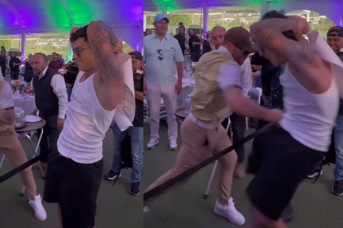 VIDEO: ‘Canelo’ Álvarez golpea con un gancho a influencer para cumplirle su “sueño”