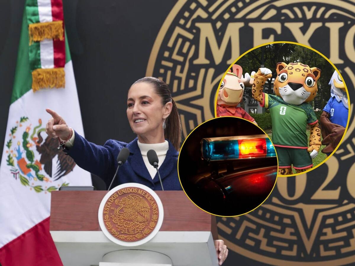 Sheinbaum: violencia fuera de estadios no afectará el Mundial 2026 | Crédito: Presidencia/Canva