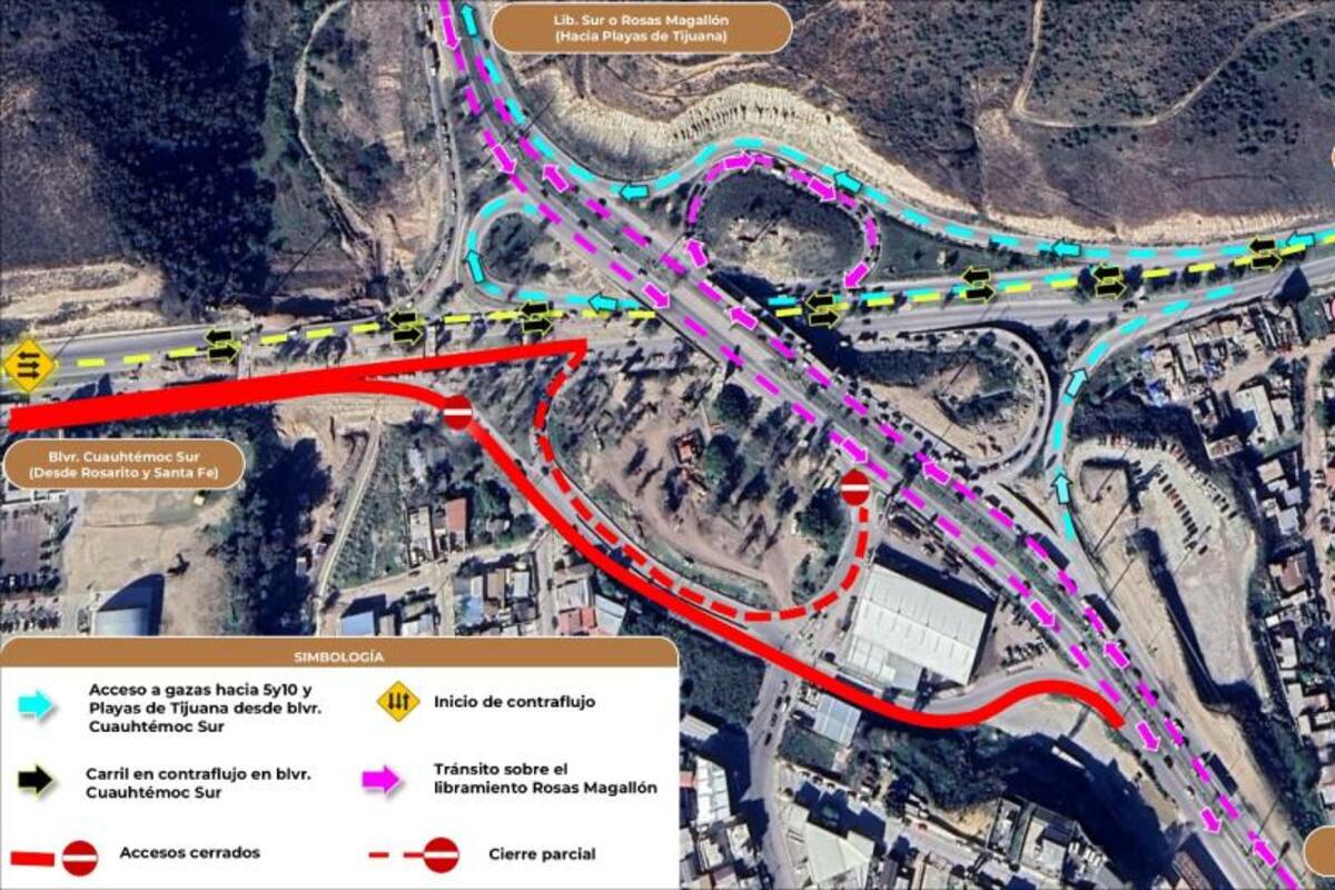 Anuncian nuevo cierre en bulevar Cuauhtémoc Sur por obras en Nodo Morelos
