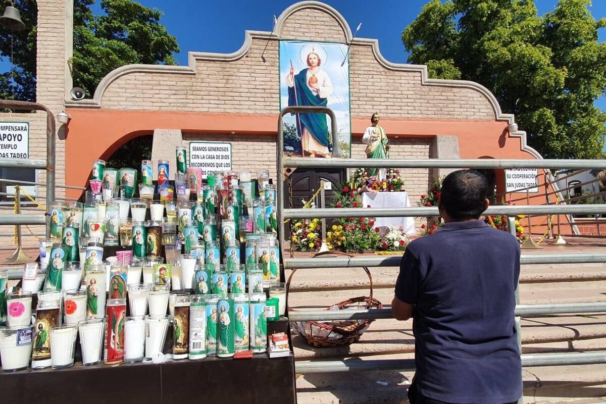 Visitan a San Judas Tadeo en Ciudad Obregón