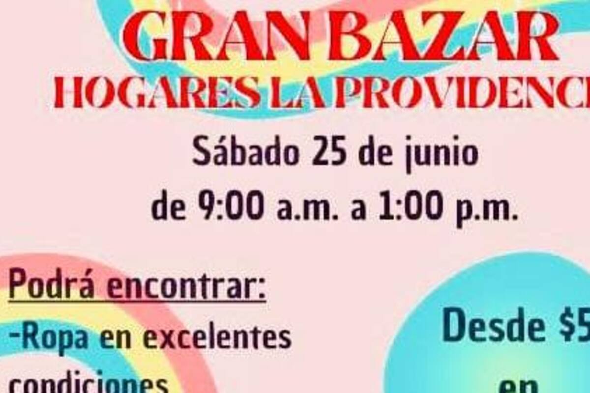 Organizan bazar para recolectar apoyo a las 10 niñas inscritas en la Casa Hogar La Providencia