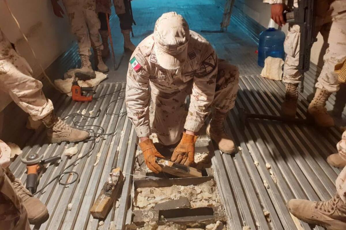 Descubre Ejército Mexicano cargamento de metanfetamina