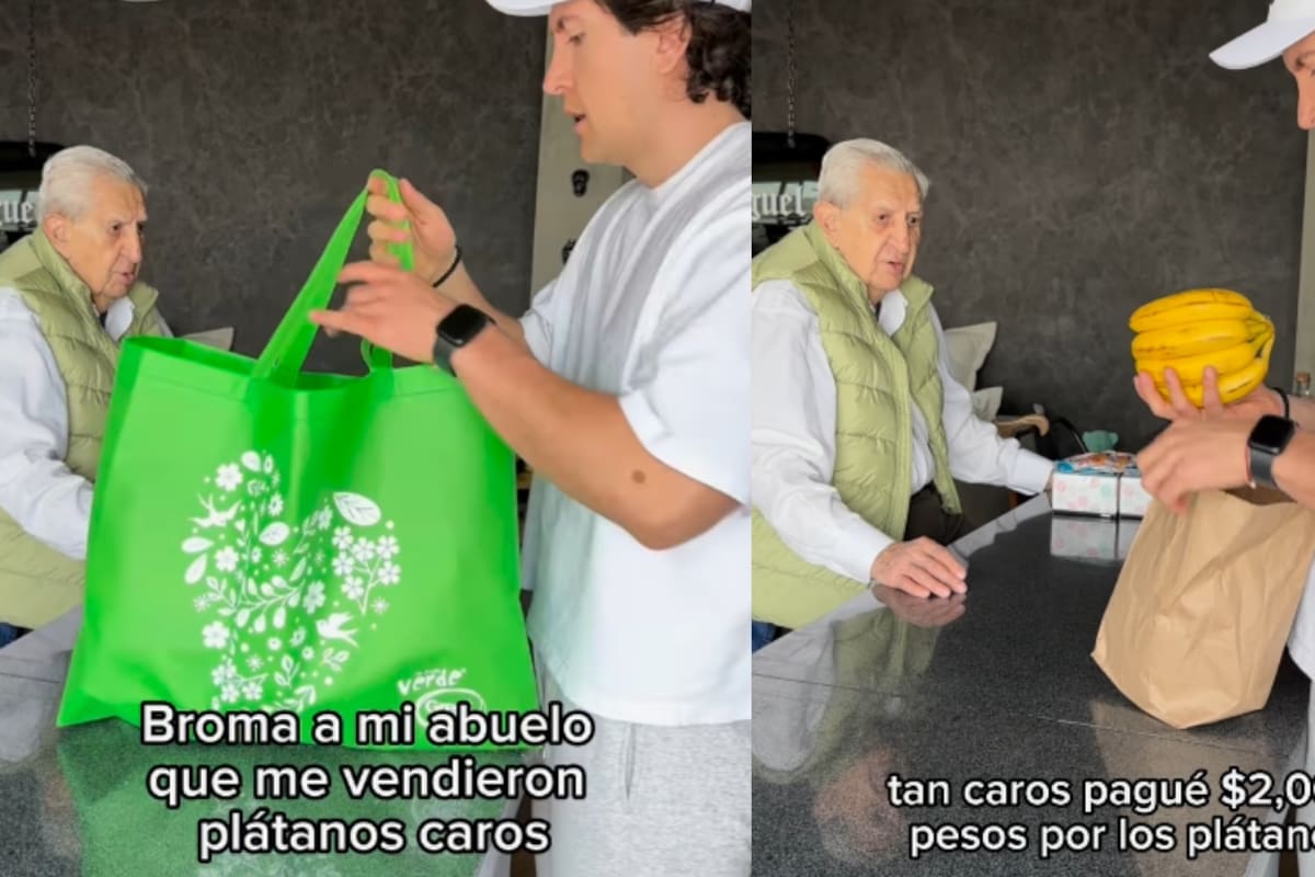 “Pagué 2 mil pesos por unos plátanos”: Joven engaña a su abuelo con que eran la fuente de la juventud