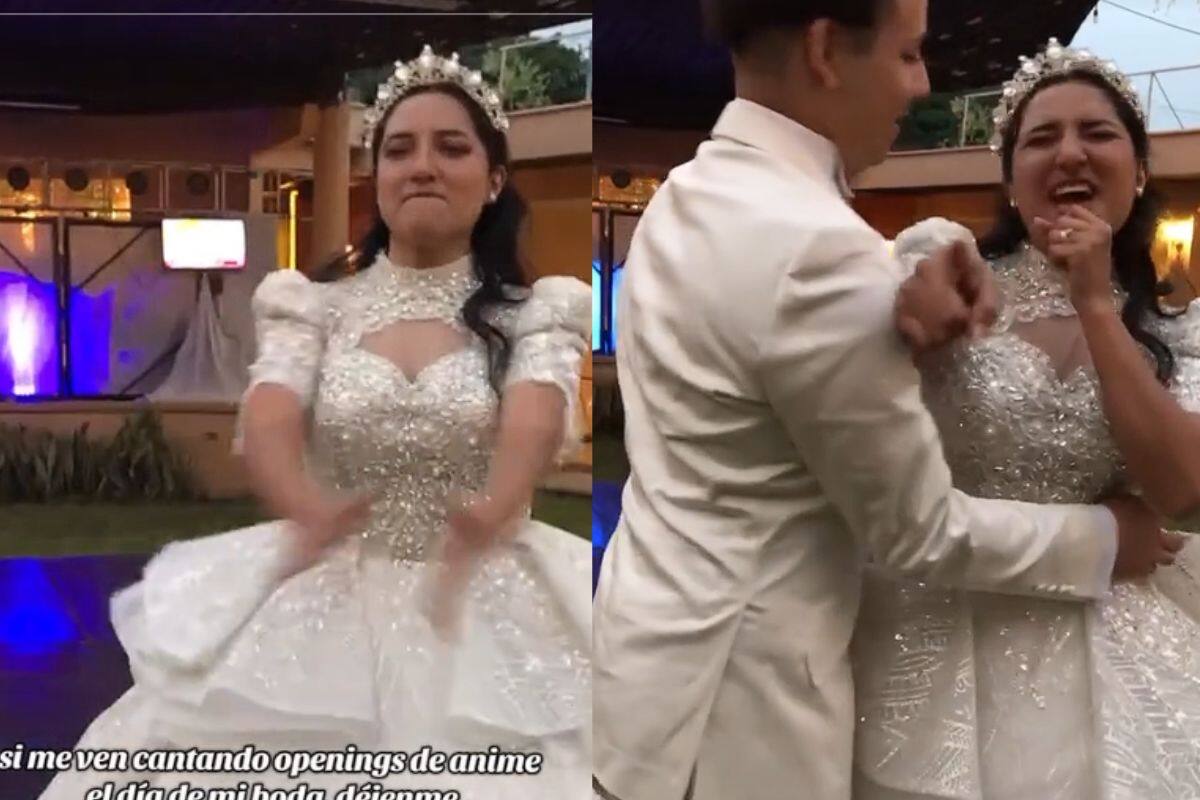 Mujer canta canciones de anime el día de su boda y se hace viral en TikTok
