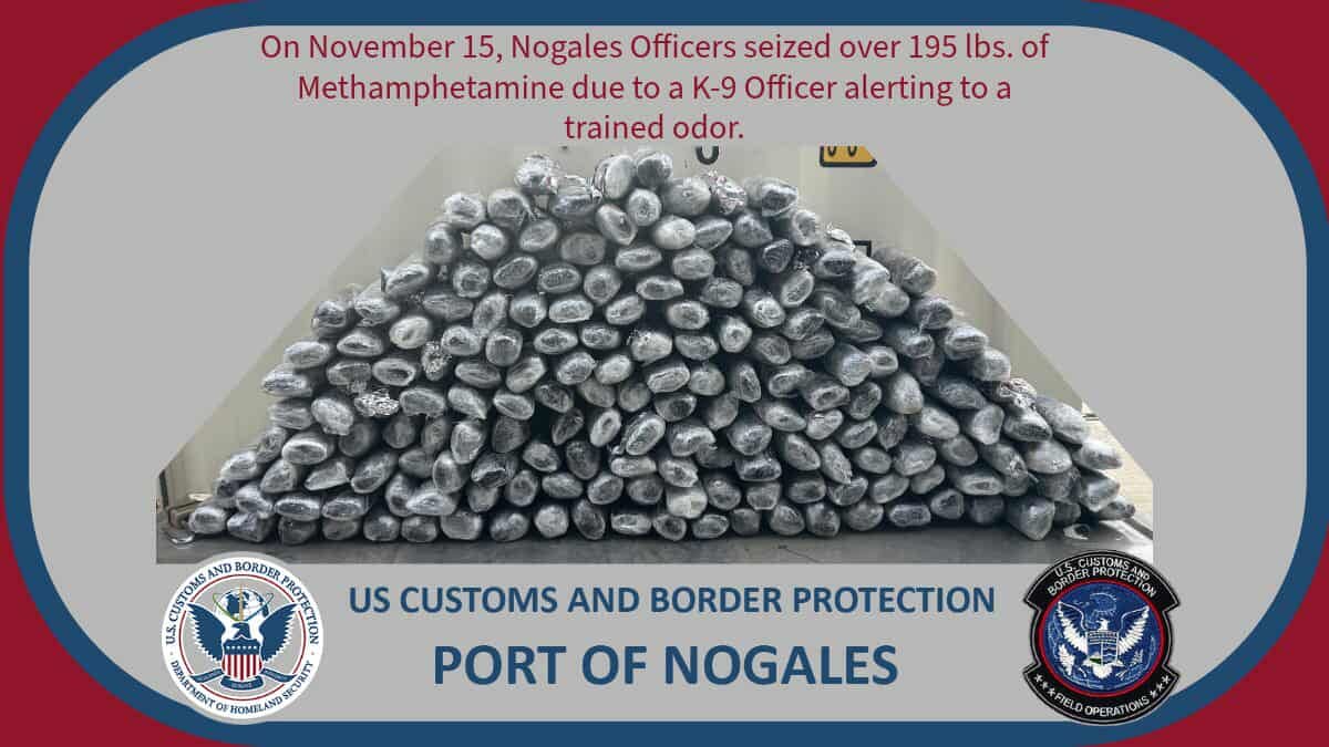Incautación de narcóticos en Nogales.