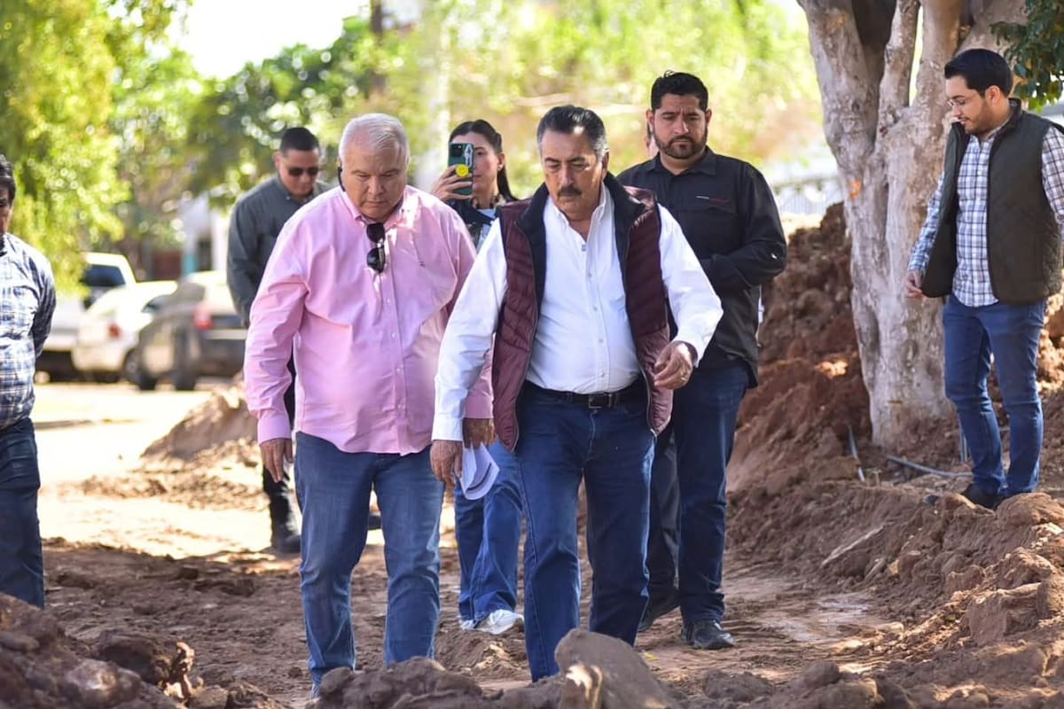 Avanzan obras de drenaje en Cajeme tras supervisión directa del alcalde Javier Lamarque