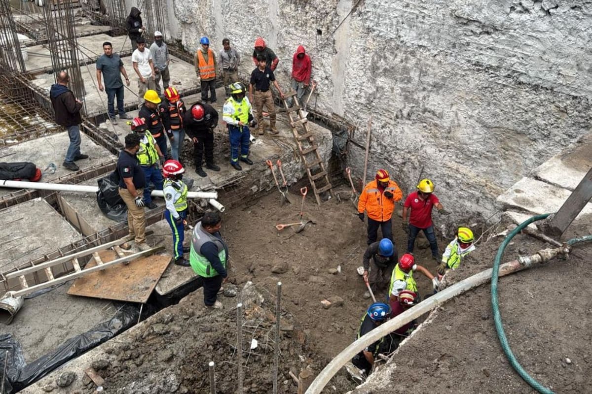 Obrero pierde la vida al quedar sepultado en colapso de construcción en la alcaldía Gustavo A. Madero