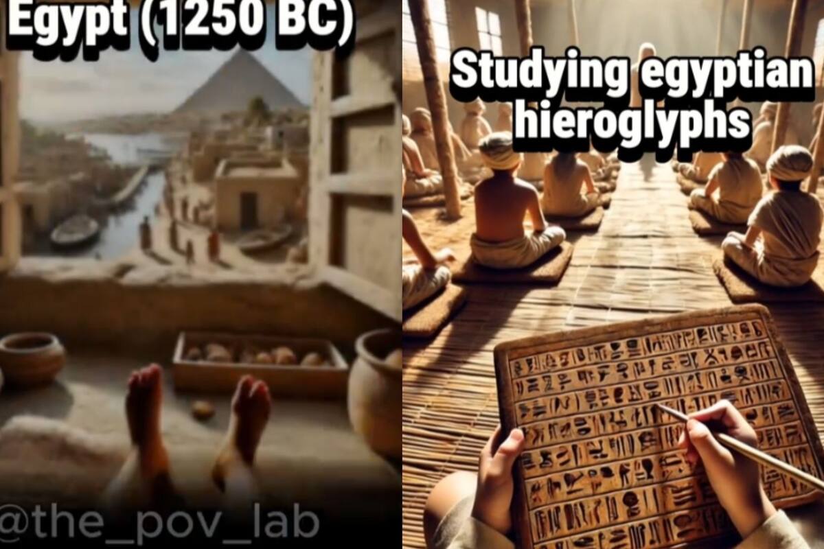 Recrean con IA un “POV” de ser niño en el Antiguo Egipto, 1200 años a.C