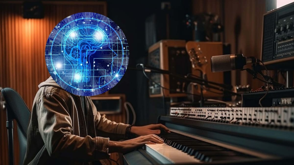 Uso de la IA en la industria Musical/ fotografía ilustrativa