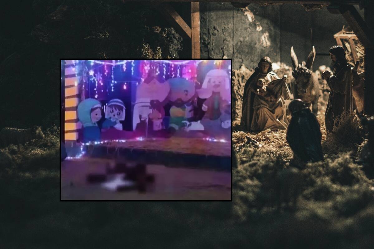 Dejan cabeza humana y restos desmembrados de un joven en el Nacimiento de una iglesia en Puebla; tenía un mensaje amenazante: ¿Quién era la víctima?