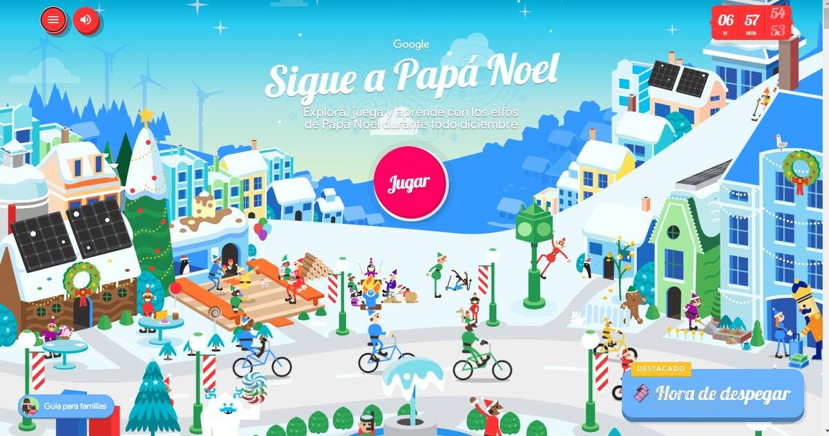 Este espacio ofrece juegos interactivos en los que los usuarios pueden explorar, jugar y aprender junto a los elfos de Santa Claus l Foto: Captura de pantalla