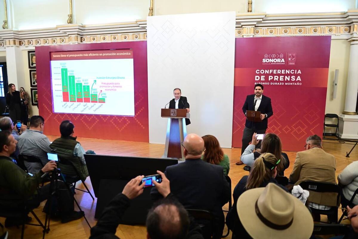 Recibe Sonora Inversión Extranjera Directa superior a los 2 mil 500 millones de dólares