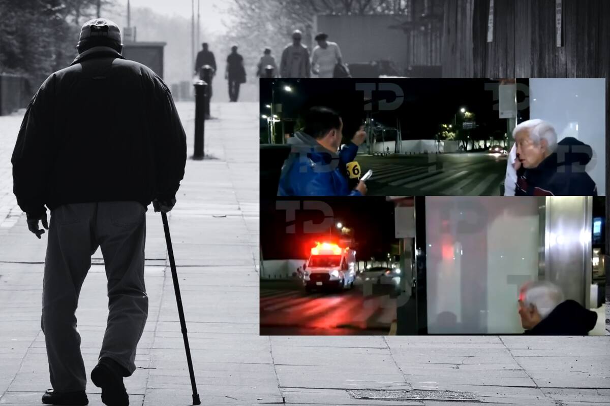 VIDEO: Abuelito es atropellado en pleno noticiero en vivo; pese a sus lesiones, quería irse a trabajar